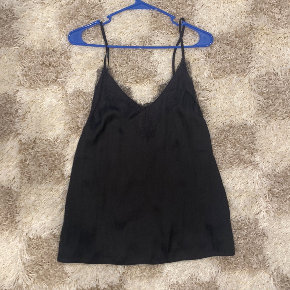 Lace black tank top h&m US 6